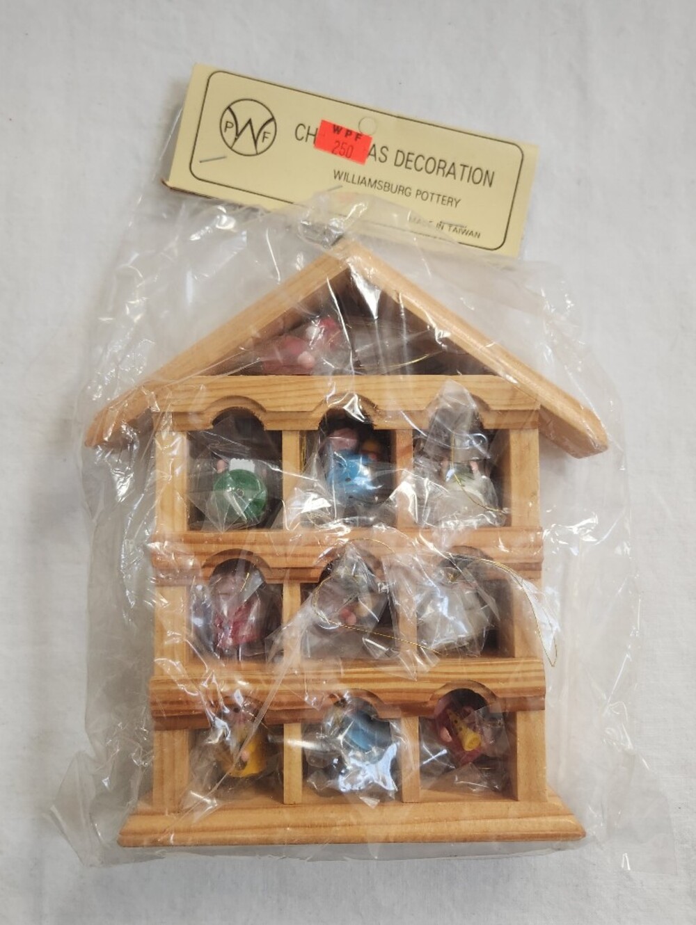 Wooden Curio Box with Miniature Angel Ornaments